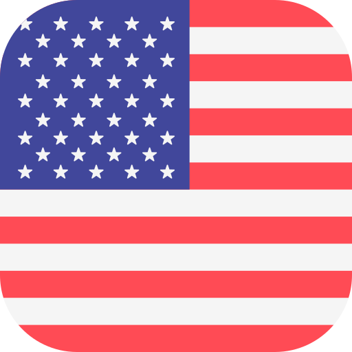 Соединенные Штаты Flags Rounded square иконка
