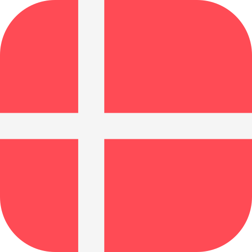 デンマーク Flags Rounded square icon