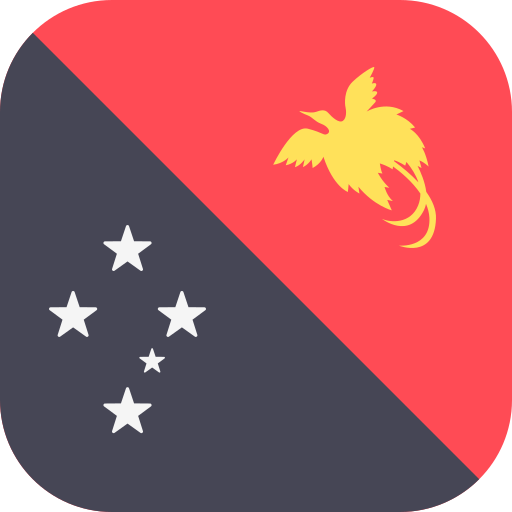 Папуа - Новая Гвинея Flags Rounded square иконка