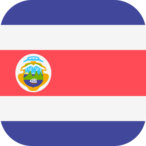 kostaryka Flags Rounded square ikona