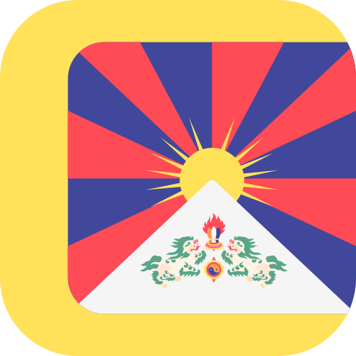 Tibet Flags Rounded square icon