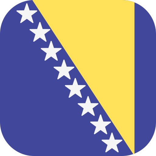 ボスニア・ヘルツェゴビナ Flags Rounded square icon
