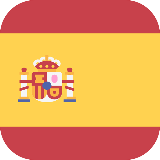 hiszpania Flags Rounded square ikona