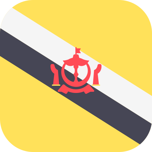 Brunei Flags Rounded square icon