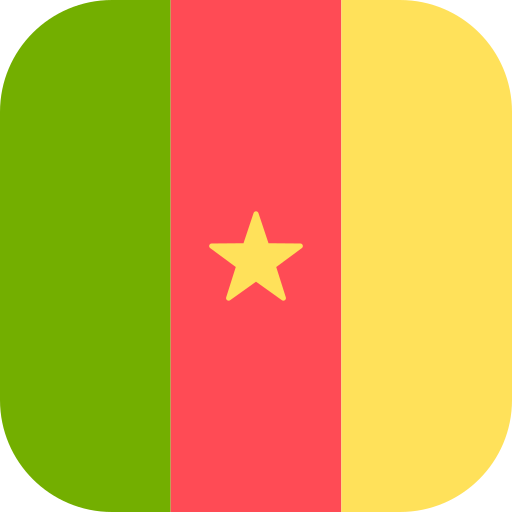 카메룬 Flags Rounded square icon