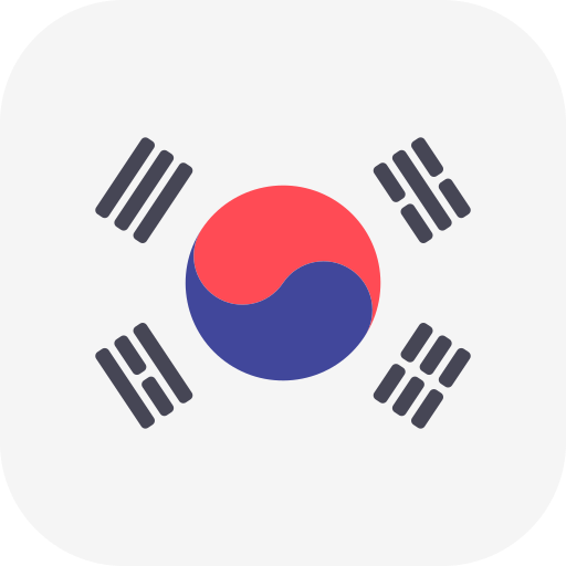 korea południowa Flags Rounded square ikona
