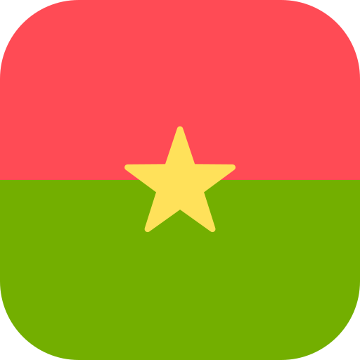 burkina faso Flags Rounded square icoon
