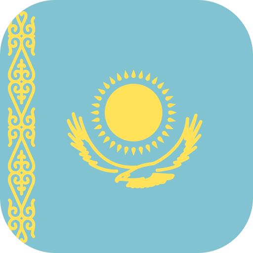 kazakistan Flags Rounded square icona