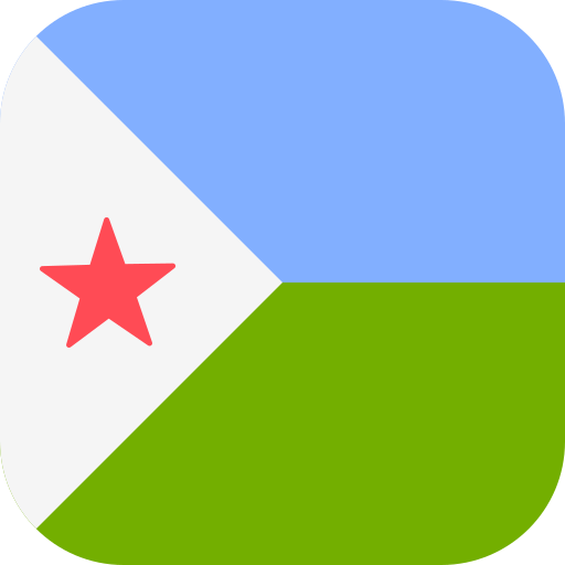 Djibouti Flags Rounded square icon