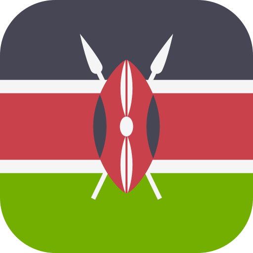 kenya Flags Rounded square icona