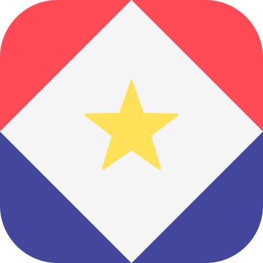 saba insel Flags Rounded square icon