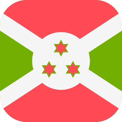 burundi Flags Rounded square Ícone