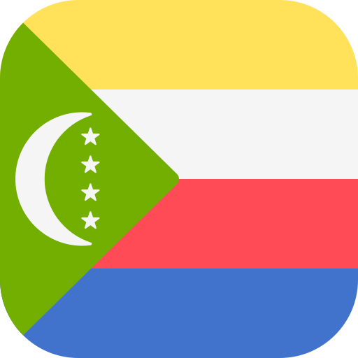 Comoros Flags Rounded square icon