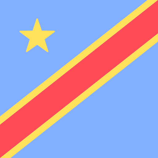 Democratic republic of congo Flags Square icon