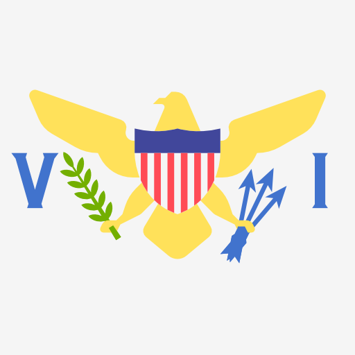 Virgin islands Flags Square icon