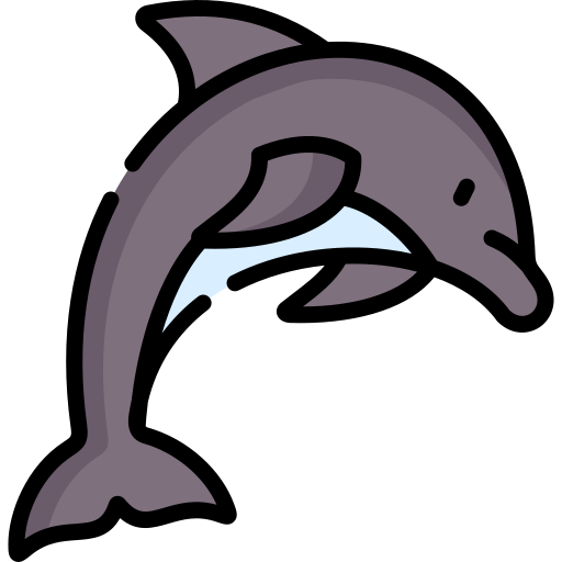 delfín Special Lineal color icono
