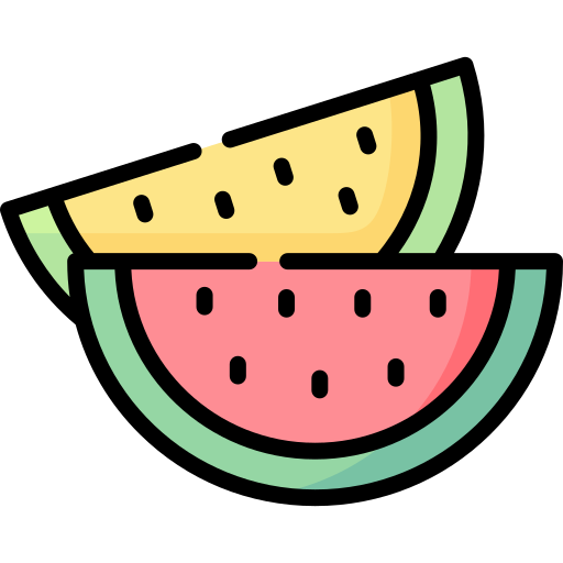watermeloen Special Lineal color icoon