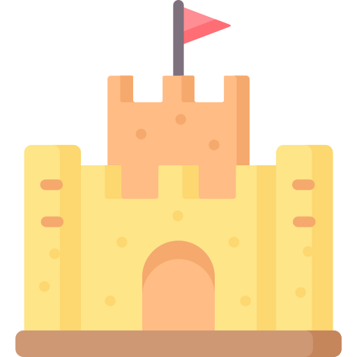château de sable Special Flat Icône