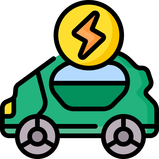 Electric car Special Lineal color icon