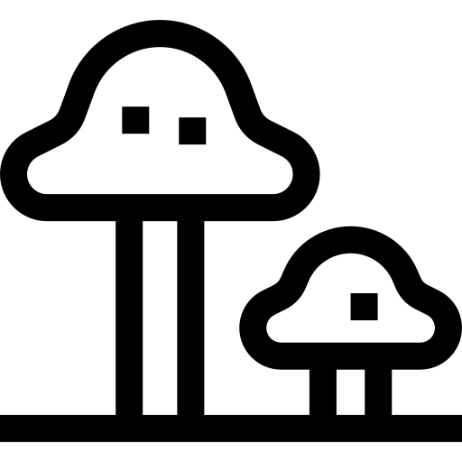 paddestoel Basic Straight Lineal icoon