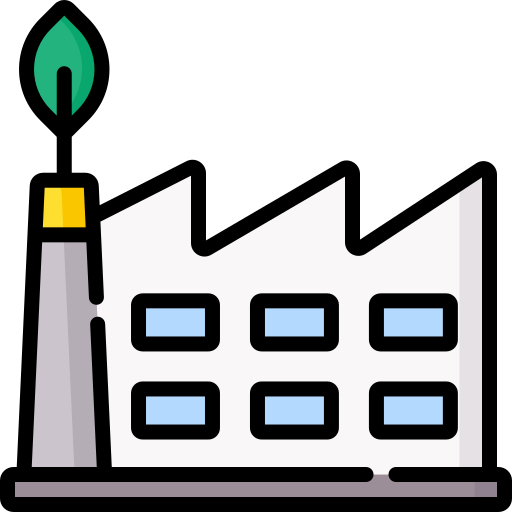 fábrica ecológica Special Lineal color icono