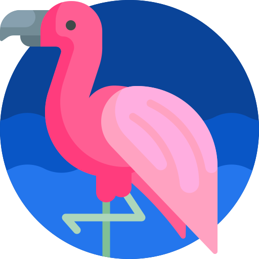 flamingo Detailed Flat Circular Flat icoon