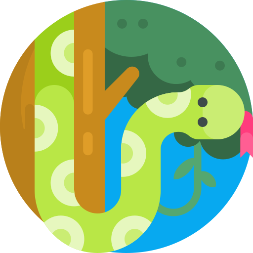 Змея Detailed Flat Circular Flat иконка