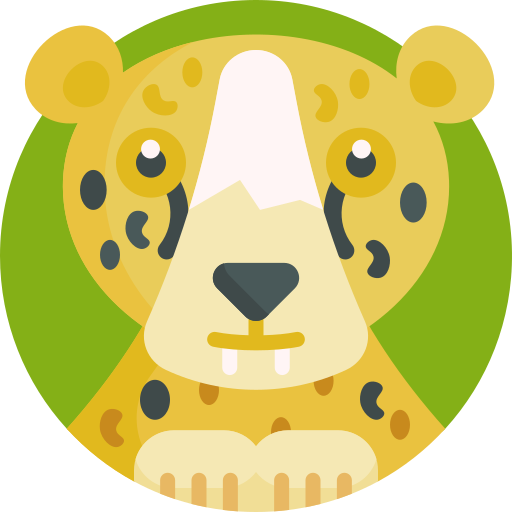 luipaard Detailed Flat Circular Flat icoon