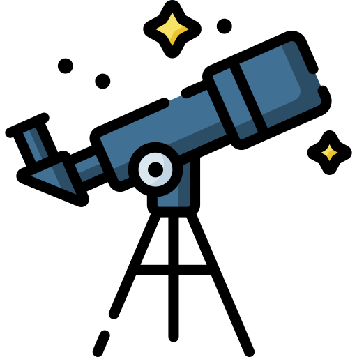 telescopio Special Lineal color icona