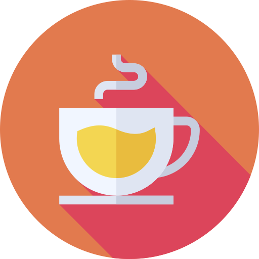 Tea cup Flat Circular Flat icon