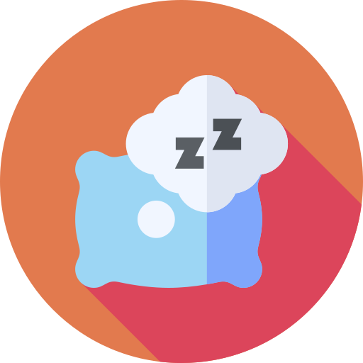 Sleep Flat Circular Flat icon