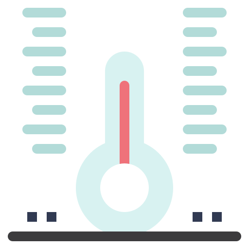 thermomètre Flatart Icons Flat Icône