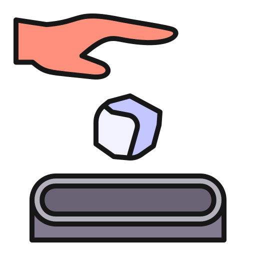 müll werfen Generic Outline Color icon