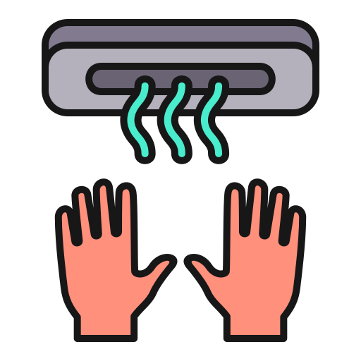 secador de manos Generic Outline Color icono