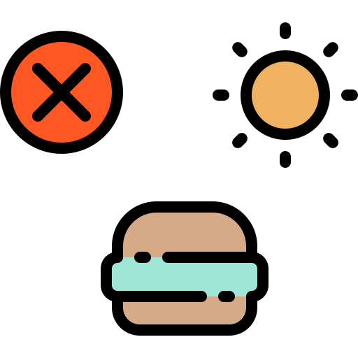 食べ物が無い Generic Outline Color icon