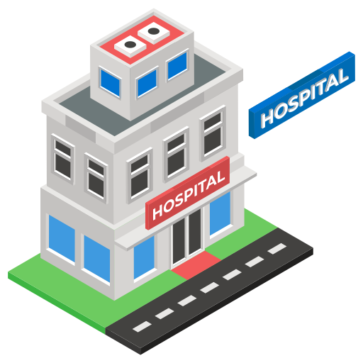 Hospital Generic Isometric icon