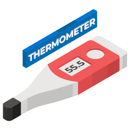 thermometer Generic Isometric icoon