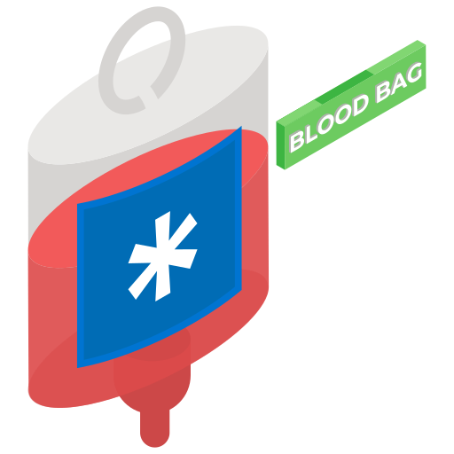 bolsa de sangre Generic Isometric icono