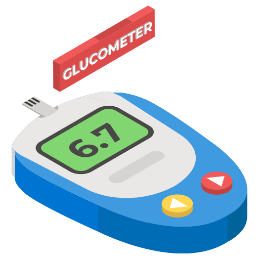 glucometer Generic Isometric icoon