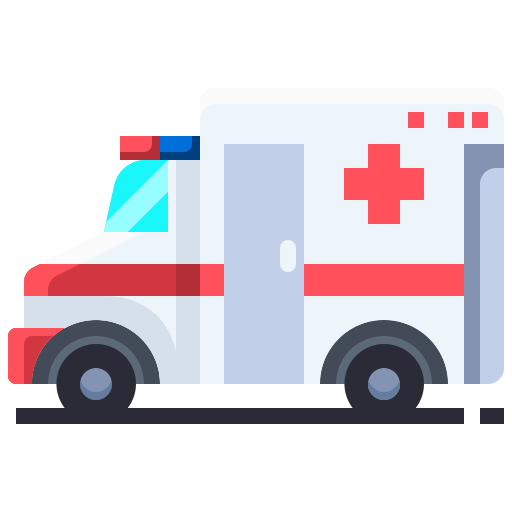 ambulancia Justicon Flat icono