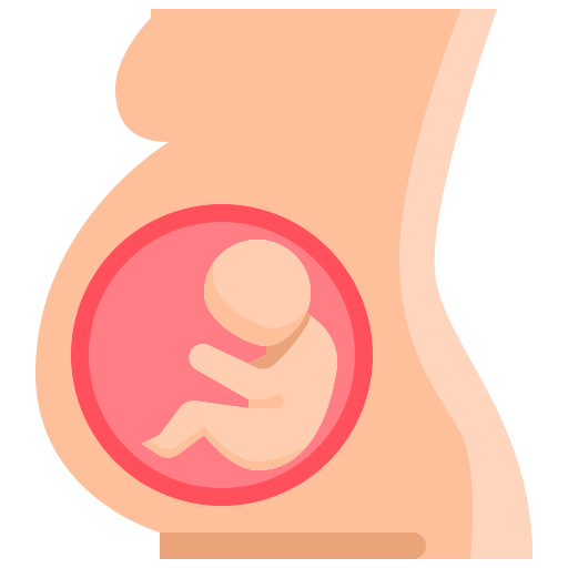 Pregnant Justicon Flat icon