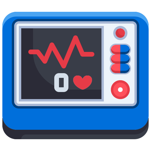 Heart rate monitor Justicon Flat icon