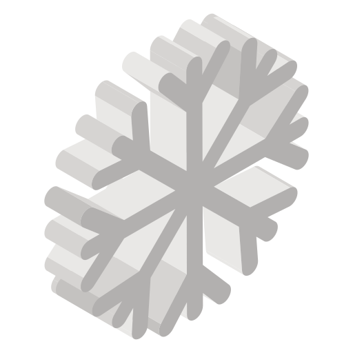 sneeuwvlokken Generic Isometric icoon