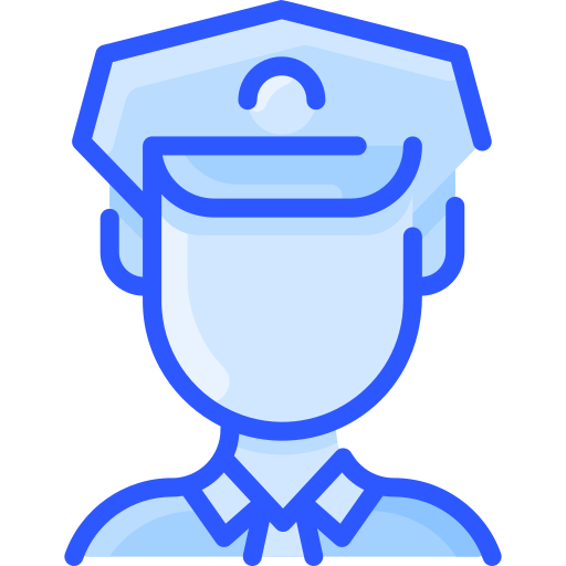 politieagent Vitaliy Gorbachev Blue icoon