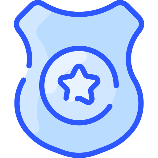 distintivo de polícia Vitaliy Gorbachev Blue Ícone