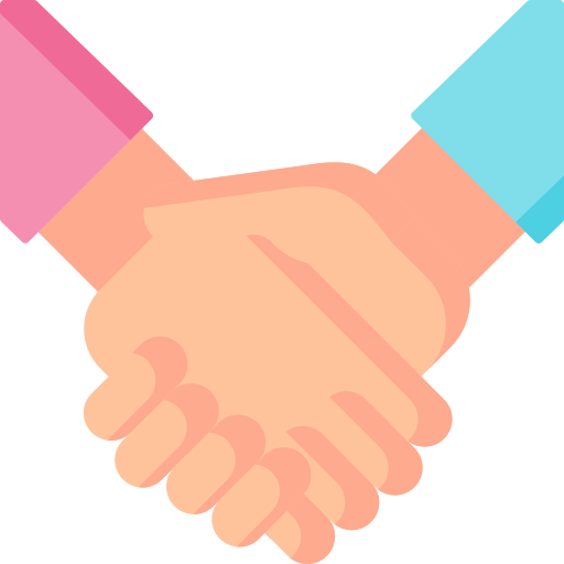 Hand shake Special Flat icon
