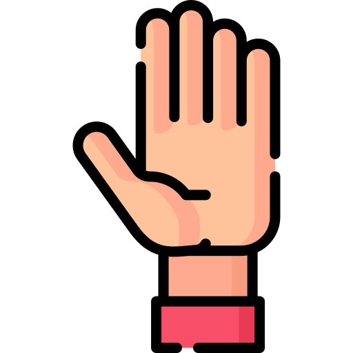 manos arriba Special Lineal color icono