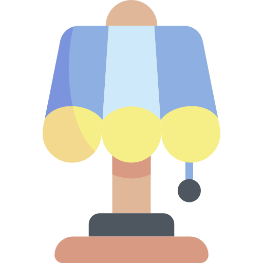 Lamp Kawaii Flat icon