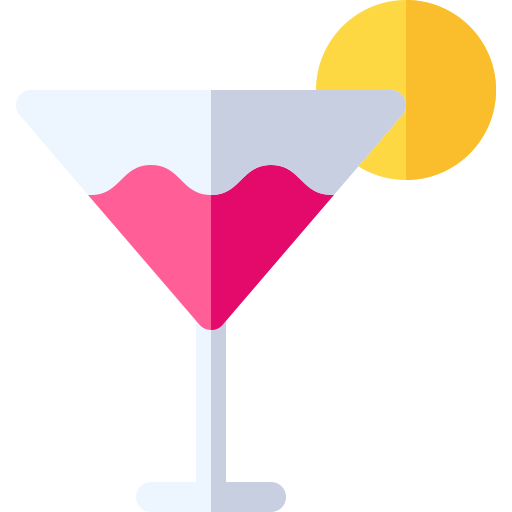 cocktail Basic Rounded Flat Icône