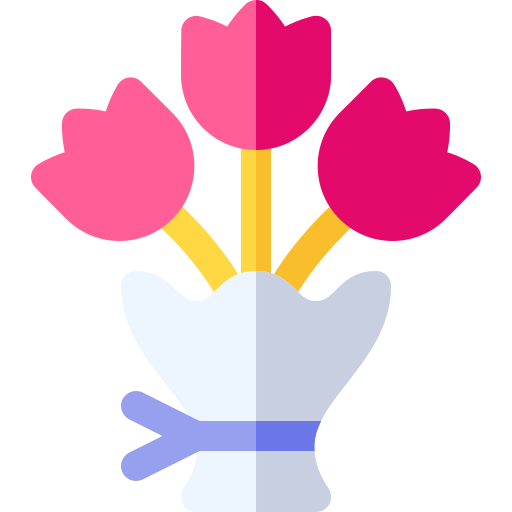 Букет цветов Basic Rounded Flat иконка